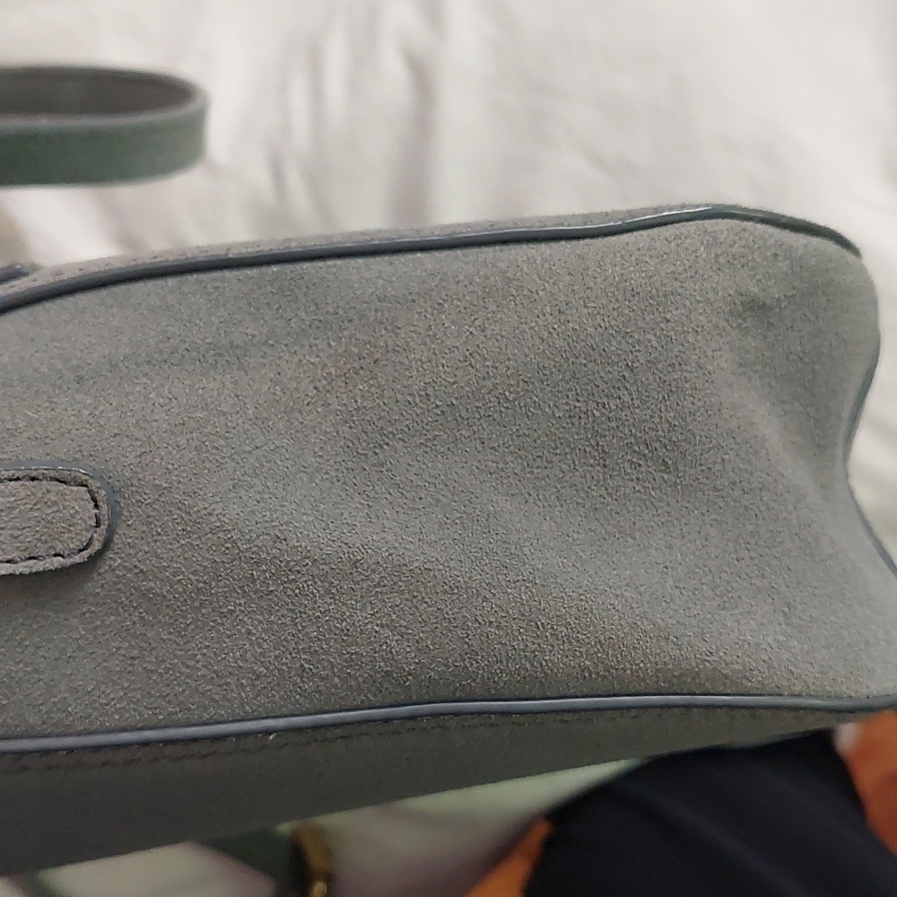 Acote suede grayish blue bag. - Picture 11 of 11